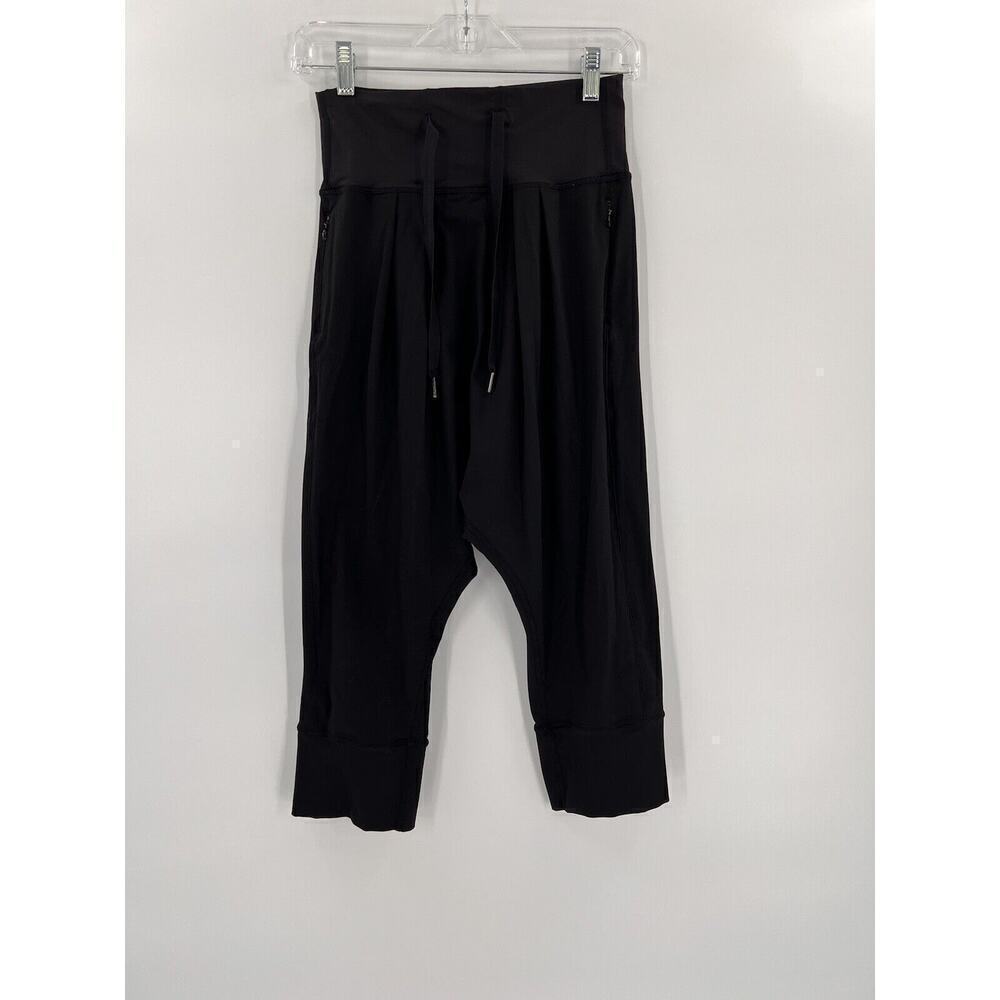 Lululemon Black Modern Tranquil Drawstring Harem Pants | Women's 4